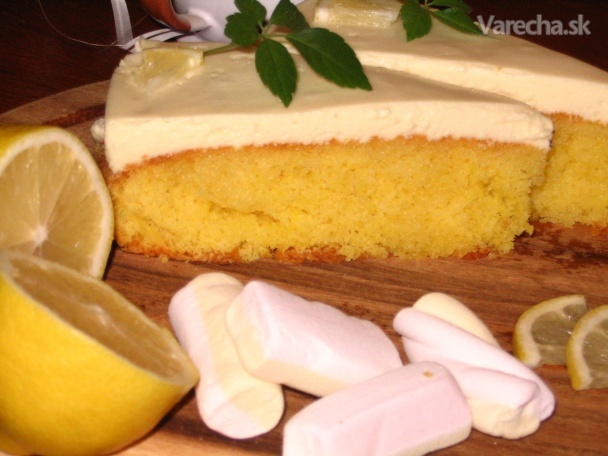 Citrónový koláčik s oblakom z Marshmallows (fotorecept) recept ...