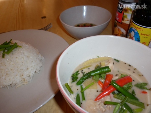Tom Kha Gai Kuracia polievka s kokosovým mliekom (fotorecept ...