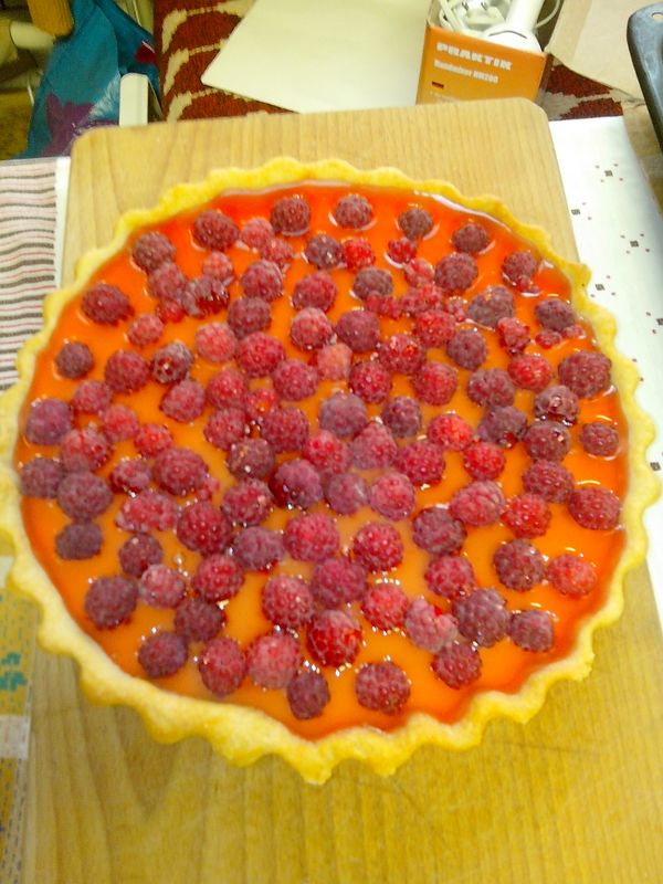Malinový koláčik