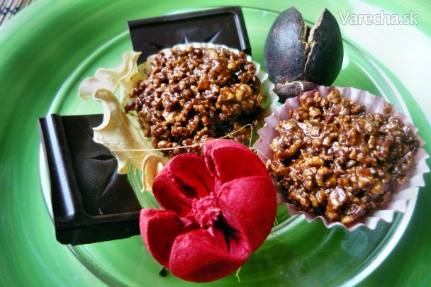 Chrumkavé čokoládové košíčky (fotorecept) recept