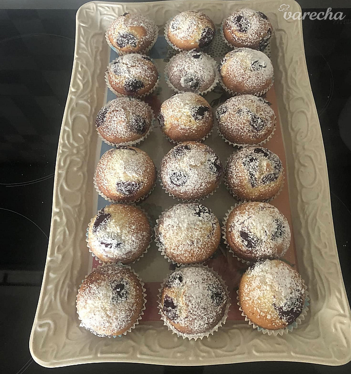 Hrnčekové muffiny s čučoriedkami recept