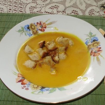 Krémová polievka z tekvice Hokaido