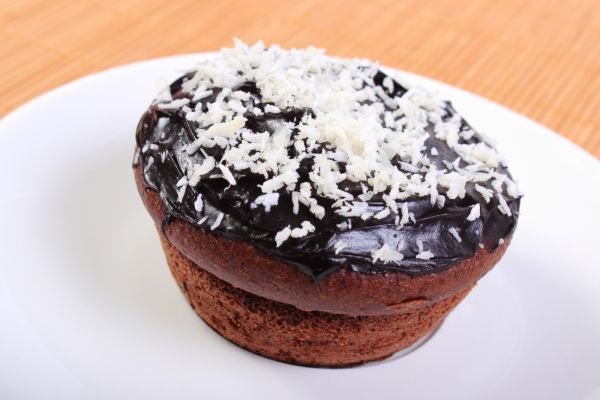 Čokoládové muffiny s kokosovou plnkou