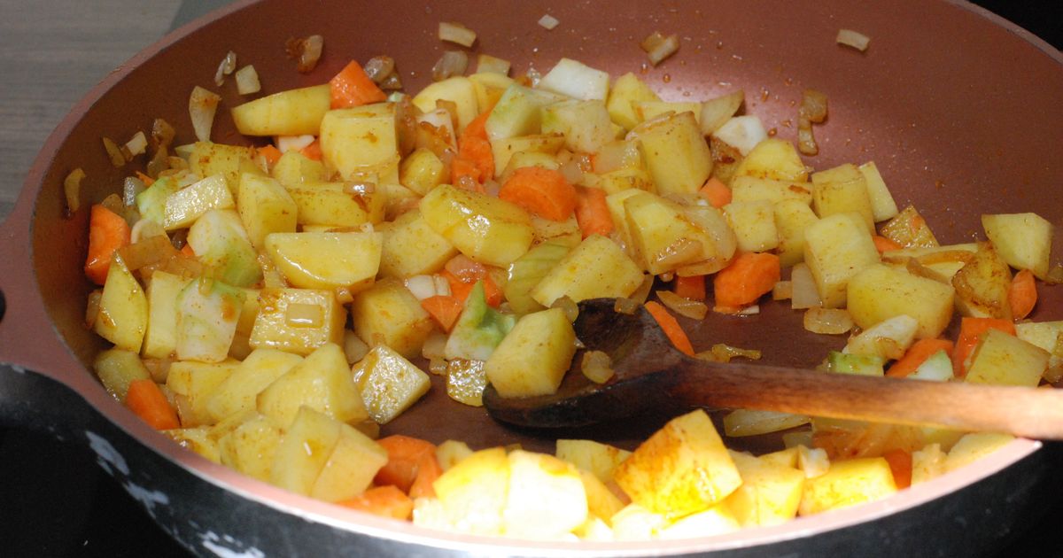 FOTORECEPT: Restované zemiaky s brokolicou, fotogaléria 5 / 9.