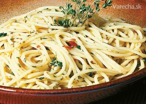 Špagety aglio e olio recept