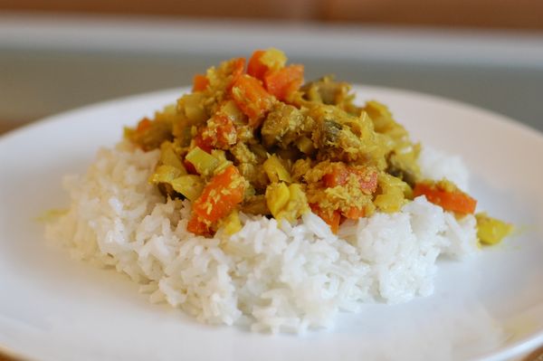 FOTORECEPT: Šampiňónové curry