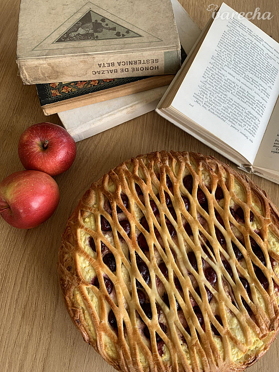 Kysnutý jablkovo-višňový koláč recept