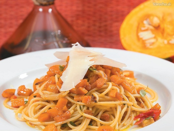 Pikantné špagety s tekvicou recept