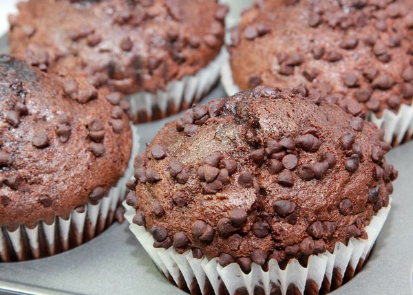 Vegánske muffiny s dvojitou dávkou čokolády