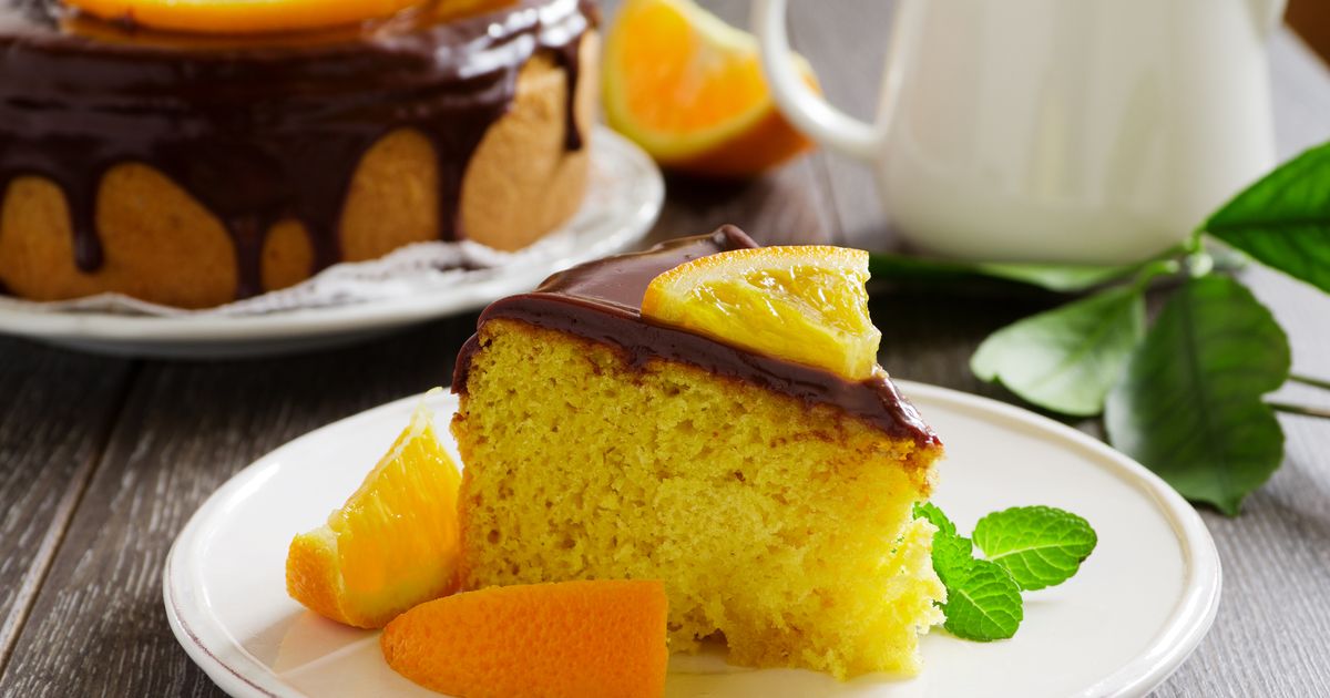 Šťavnatý pomarančový koláč s citrusovou čoko polevou, Fotka č. 1 ...