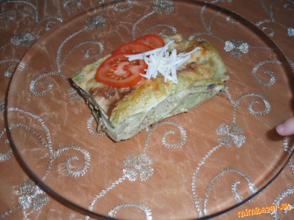 Špenátové lasagne s morčacinkou