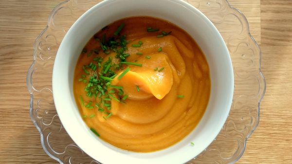 Batatovo–karfiolový krém ako polievka