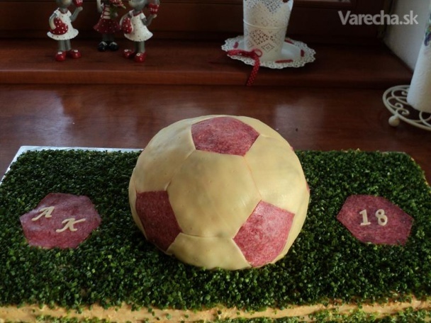 Slaná torta futbalová lopta (fotorecept) 