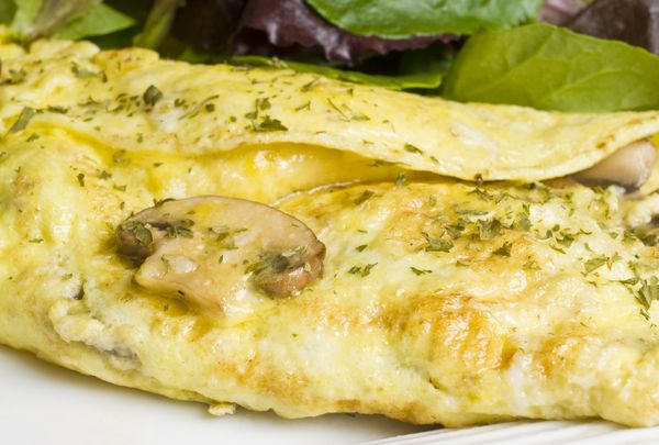 Hubovo-smotanová omeleta
