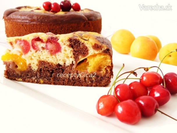 Ovocný koláč v tortovej forme (fotorecept) recept