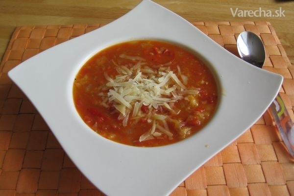 Rajčinovo-papriková talianska polievka recept