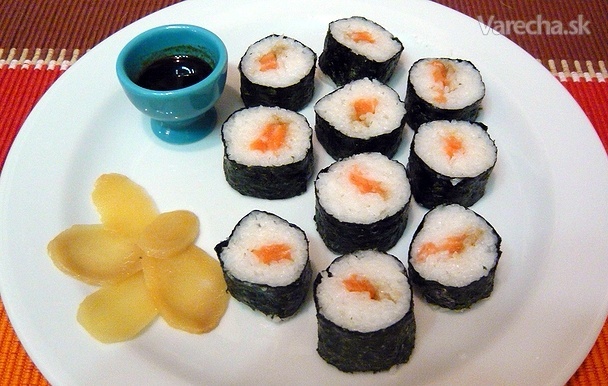 Maki suši s lososom (fotorecept) recept