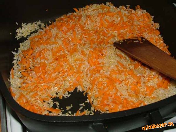 Pšenová ryža s mrkvou