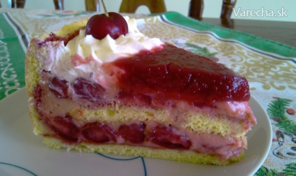 Čerešňová torta (fotorecept) recept