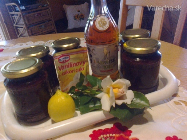 Jahodový džem s vanilkou a koňakom (fotorecept) recept