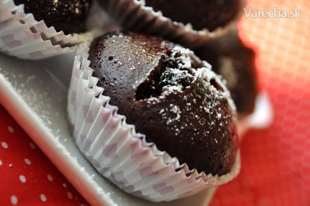 Parené čokoládové muffinky recept