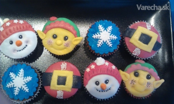 Vianočné cupcakes pre inšpiráciu recept