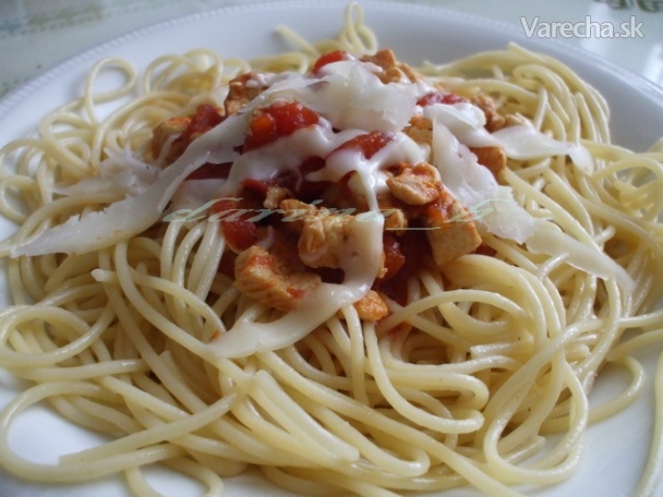 Špagety s kuracím mäsom recept