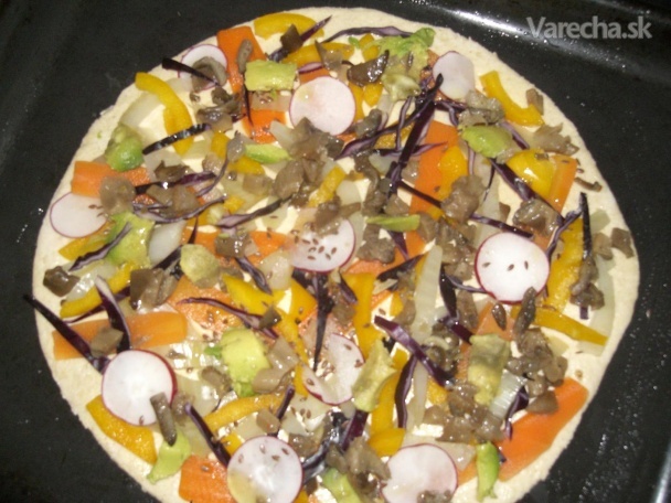 Pizza zeleninová s hlivou recept