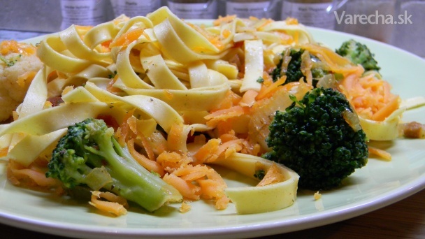 Tagliatelle s brokolicou a karfiolom (fotorecept) recept