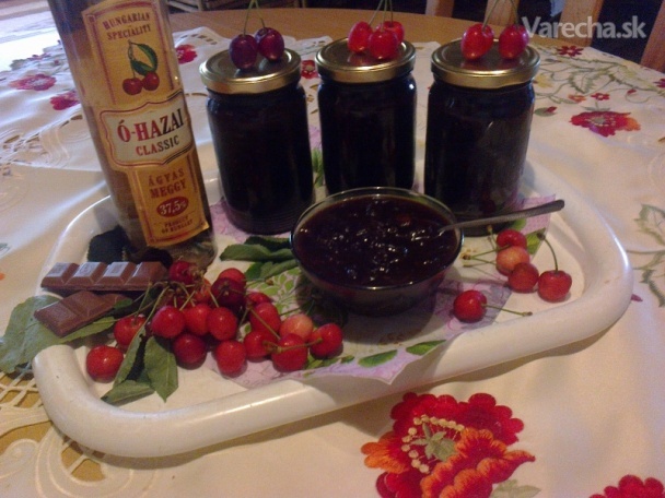 Čerešňový džem s čokoládou a višňovicou (fotorecept) recept ...