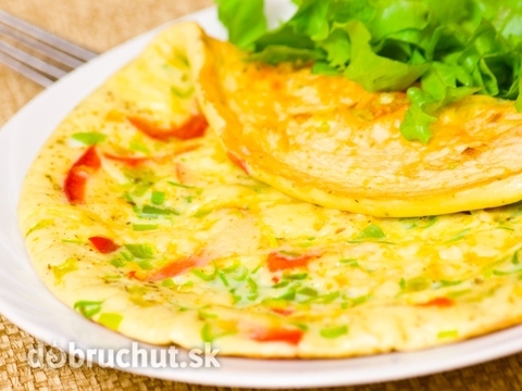 Omeleta s paprikou a syrom feta
