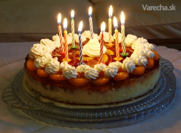 Mandarínková narodeninová torta recept