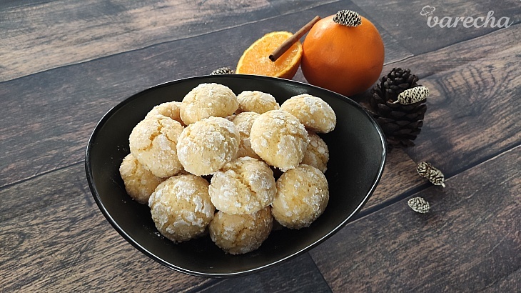 Kokosovo-pomarančové crinkles sušienky (videorecept) recept ...