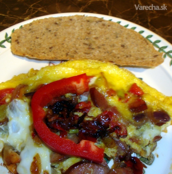 Jadrovníky paprík s klobásou, raňajky na vidličku (fotorecept) recept
