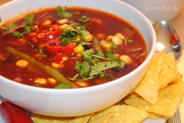 Mexická zeleninová polievka recept