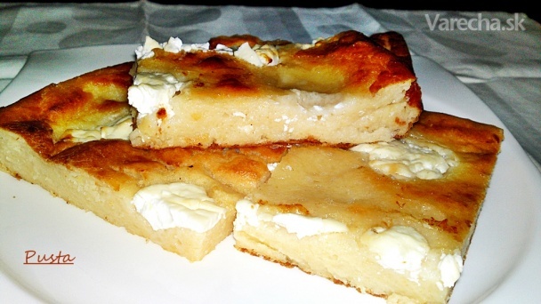 Prósza-slaný zemiakový koláč s kyslou smotanou (fotorecept) recept
