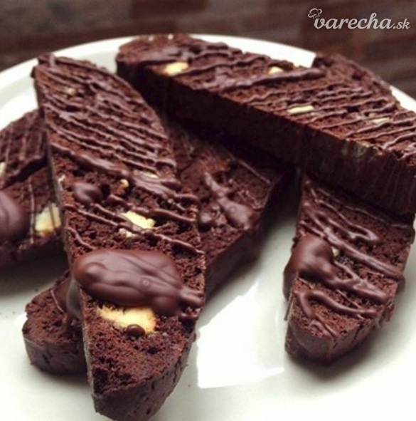 Čokoládové biscotti recept