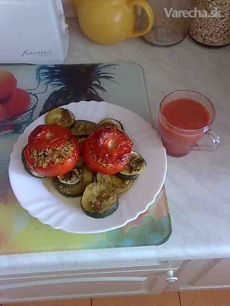 Plnené zapečené paradajky recept