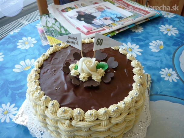 Orechovo-čokoládová torta (fotorecept) recept
