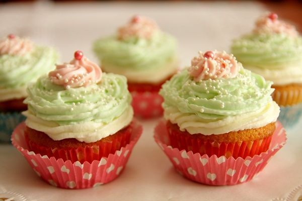 Vanilkové cupcakes s mascarpone krémom