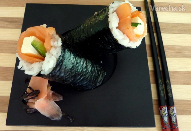 Sushi s údeným lososom recept
