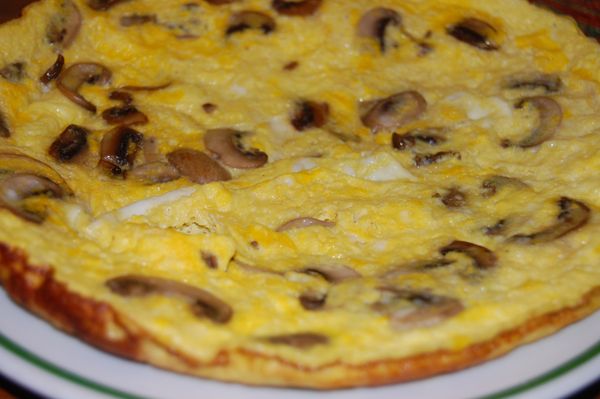 FOTORECEPT: Šampiňónová omeleta