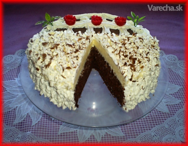Šľahačkovo-kakaová torta s kokosovým krémom (fotorecept) recept ...