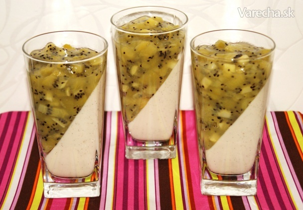 Kokosovo vanilkové želé s kiwi (fotorecept) recept