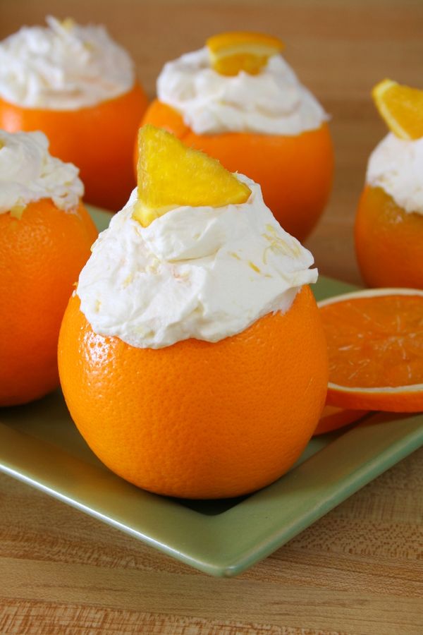 Plnené pomaranče krémom