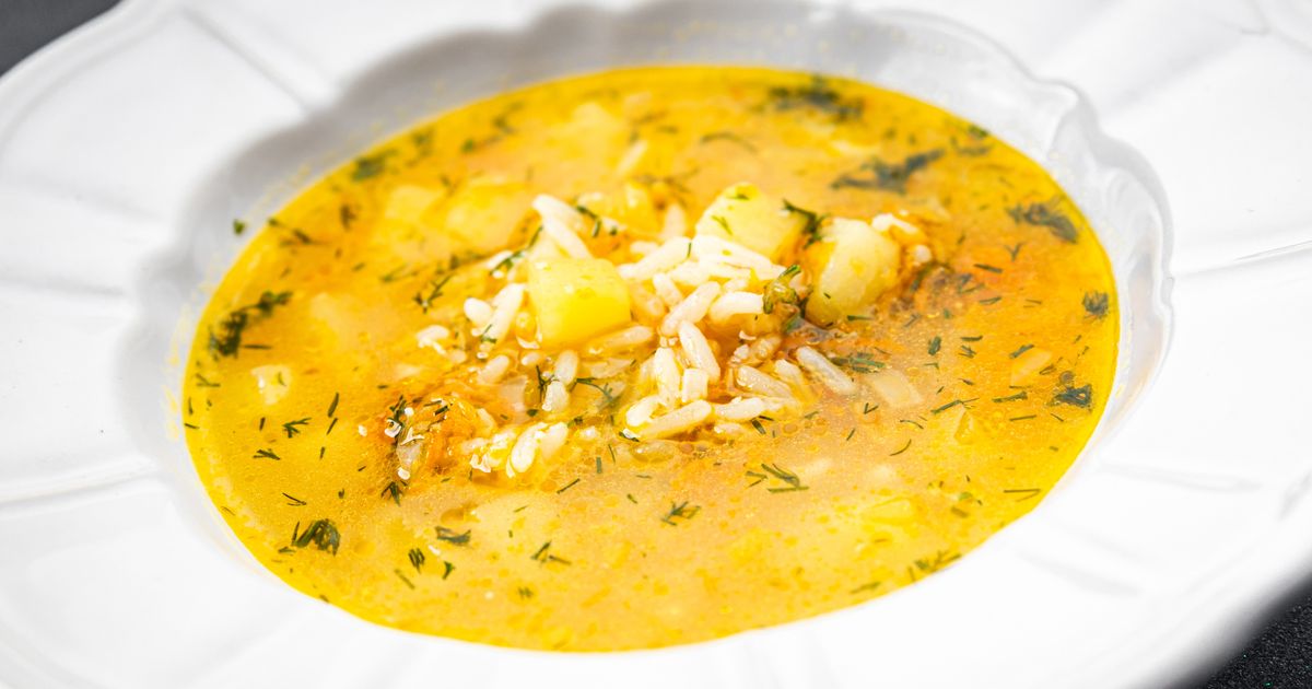 Sýta zemiaková polievka s ryžou recept 40min.