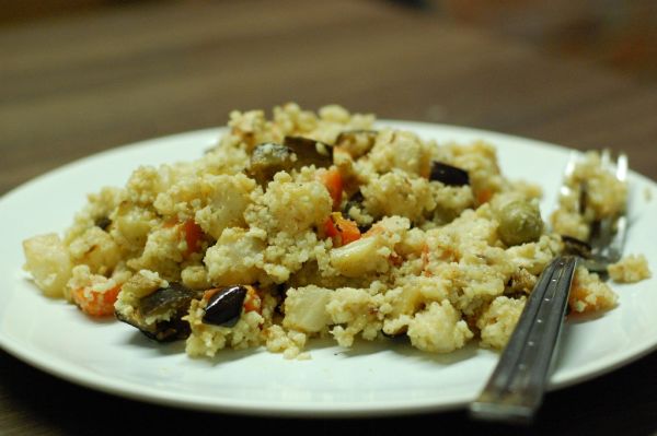 Pšenové rizoto s grilovanou zeleninou