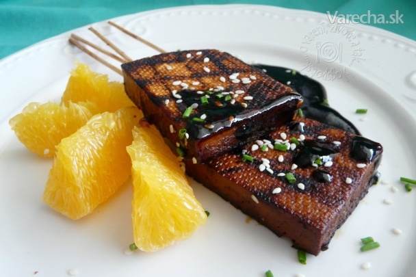 Grilované tofu s pomarančovým teriyaky (fotorecept) recept ...