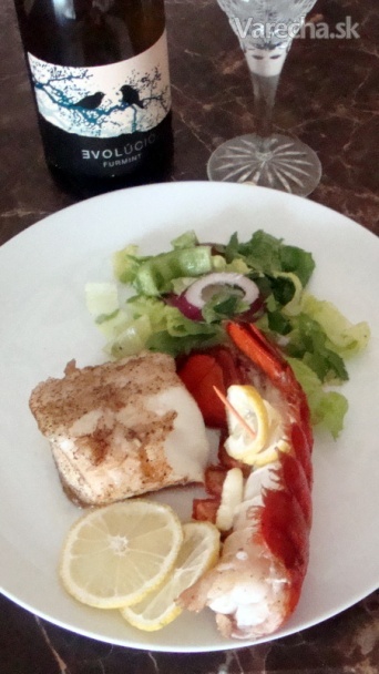 Pečené chvosty homára s romain šalátom (fotorecept) recept ...
