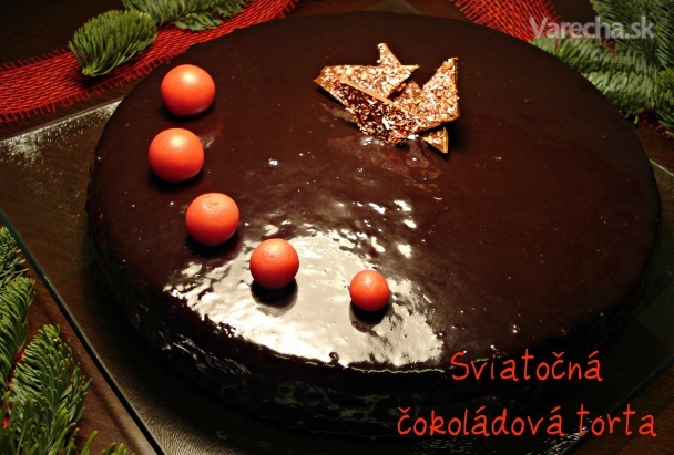 Sviatočná čokoládová torta (fotorecept) recept